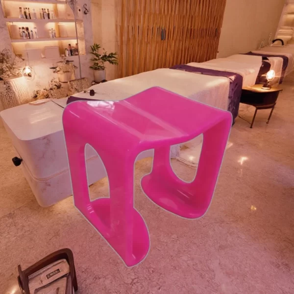 Luxury Modern Acrylic Sex Stool Pink Commercial Massage Stool in Stock with Carton Packing - Image 6