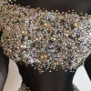 Novance Top Seller 2022 New Arrival Transparent Mesh Sex Hot Cocktail Dress Sparkly Diamond Crystal Sequin Evening Dress - Image 4
