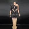 Novance Hot Selling Items on Pink Evening Gown Dress Elegant Hand Made Crystal Diamond Dress Women Clothes Sex for Party