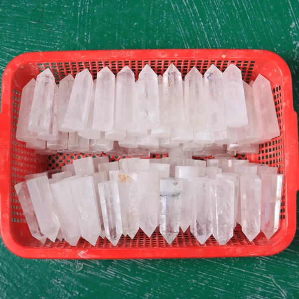 Healing Crystal Wand Natural Hexagonal Column Reiki Chakra Meditation Therapy Clear Quartz Stones - Image 4